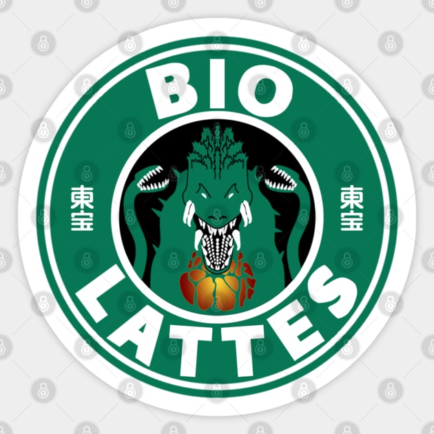 Bio Lattes Sticker by Jblumdesigns